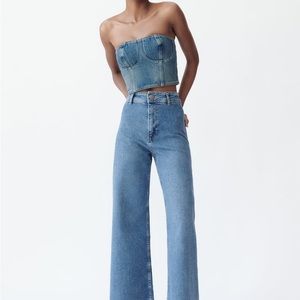 ZARA // The Marine Straight in medium blue